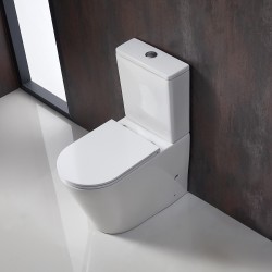 670x360x850mm Bathroom Whirlpool Silent Comfort Height Back To Wall White Ceramic Toilet Suite